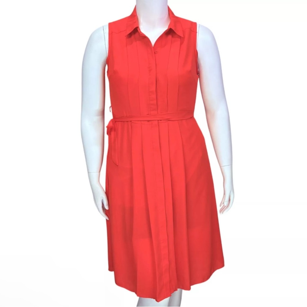 Nanette dress in color coralicious.